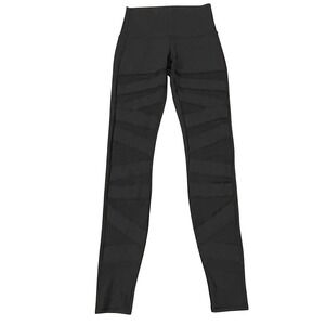 Lululemon Leggings Black‎ Wunder Under Mesh Bandage Sz 6 High Rise